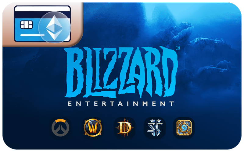 Buy a Blizzard gift card with crypto