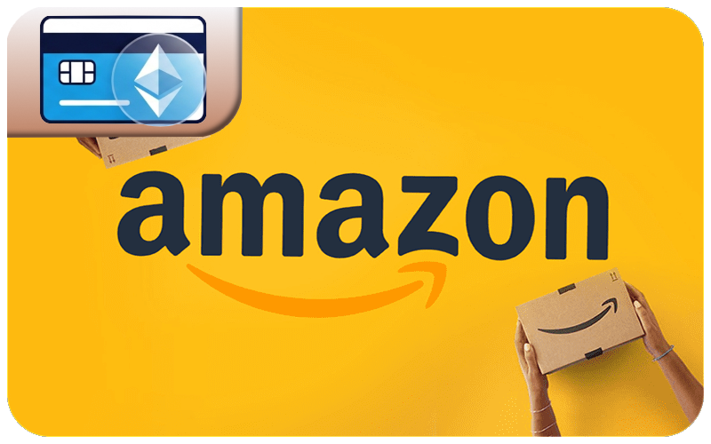 Buy an Amazon gift card with a virtual card funded by crypto