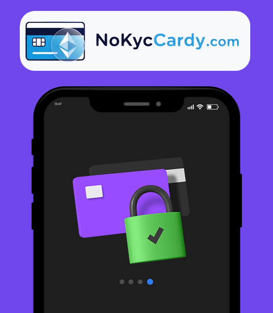 A shield icon representing the advanced security features of virtual crypto cards